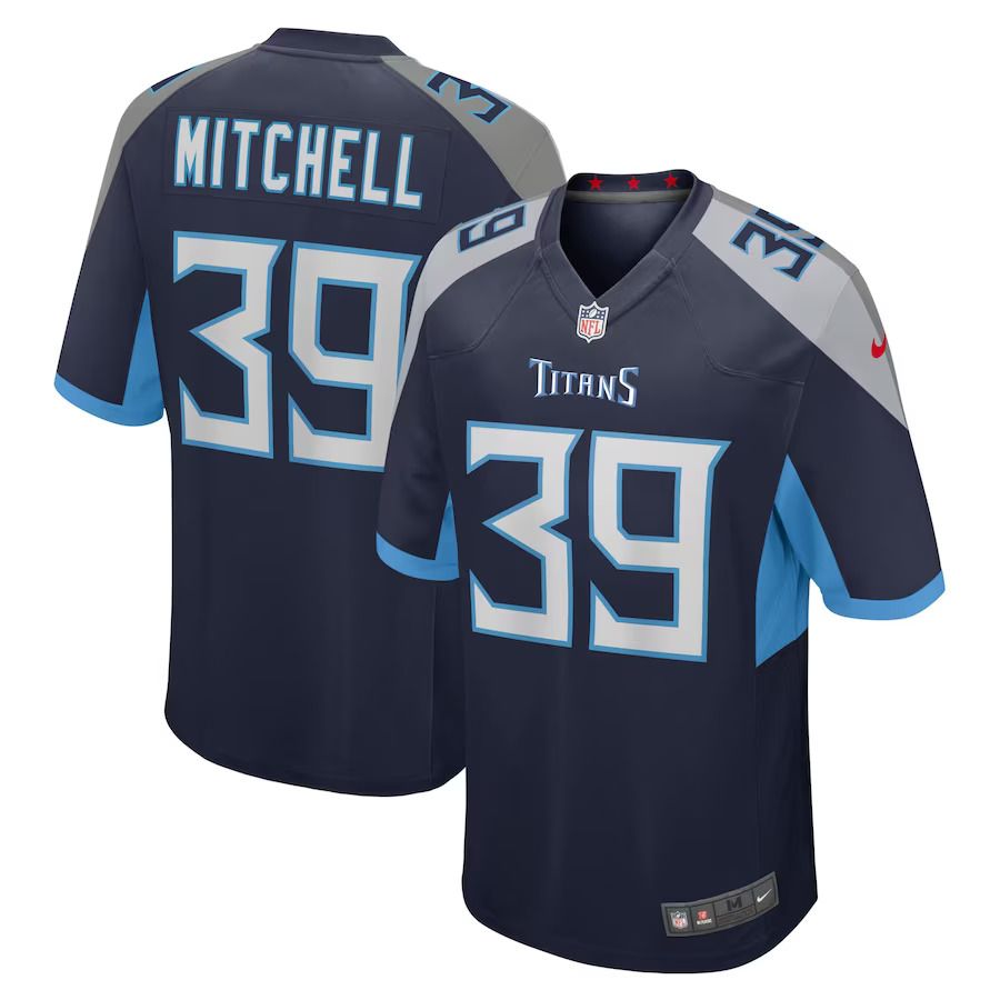 Men Tennessee Titans #39 Terrance Mitchell Nike Navy Home Game Player NFL Jersey->women nfl jersey->Women Jersey